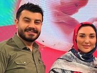 دست دادن مجری زن و مرد صداوسیما روی آنتن زنده
